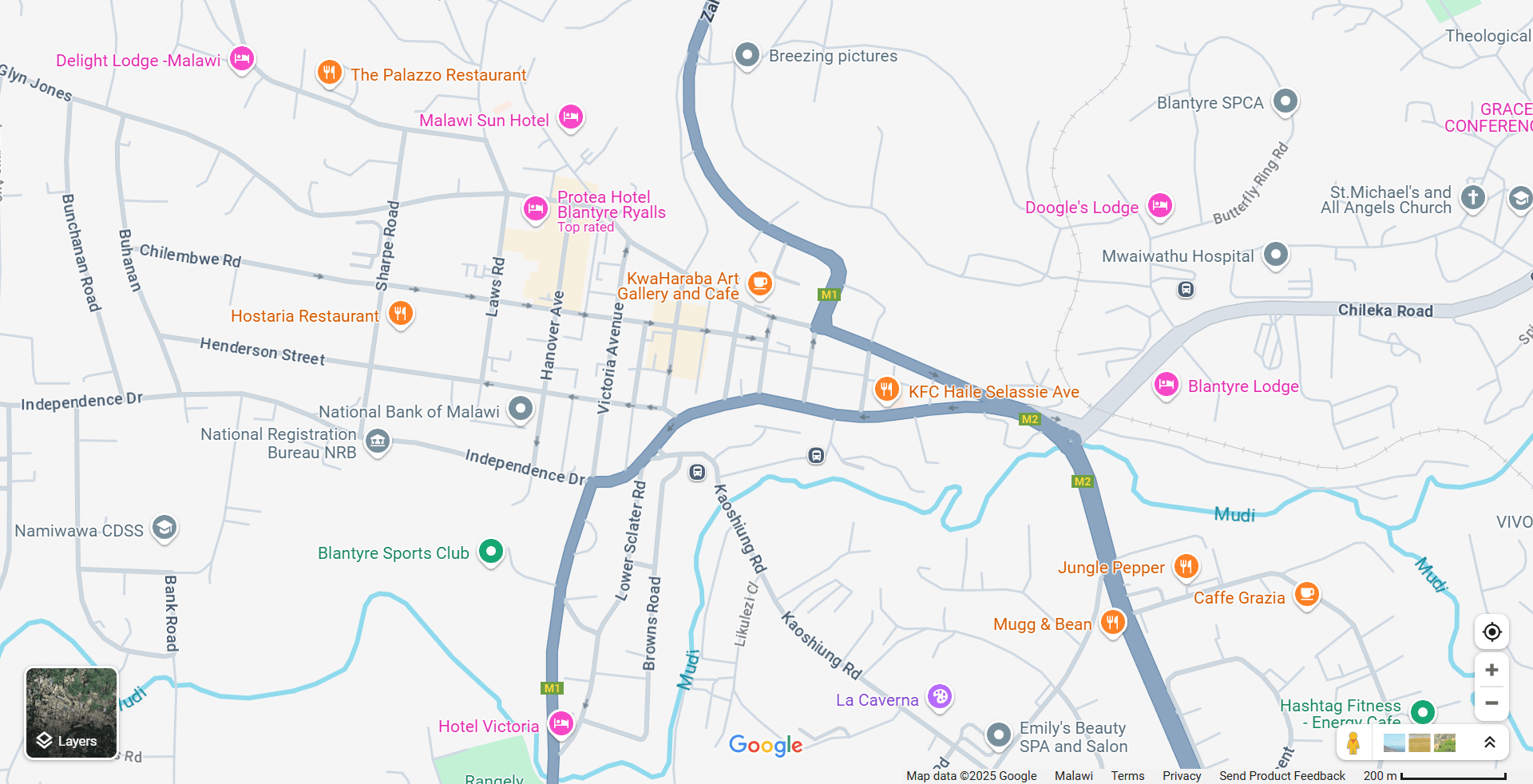 Map showing location of Lauryn Luxe Beauty Studio